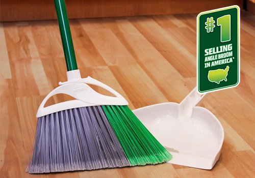Precision Angle Broom & Dustpan