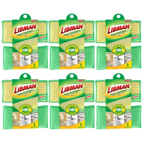 Six packs of sponges