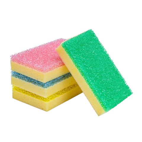 Scrubby the Frog™ ThermaFlex™ Dual-Sided Scrubber + Sponge – 4pk Rectangles